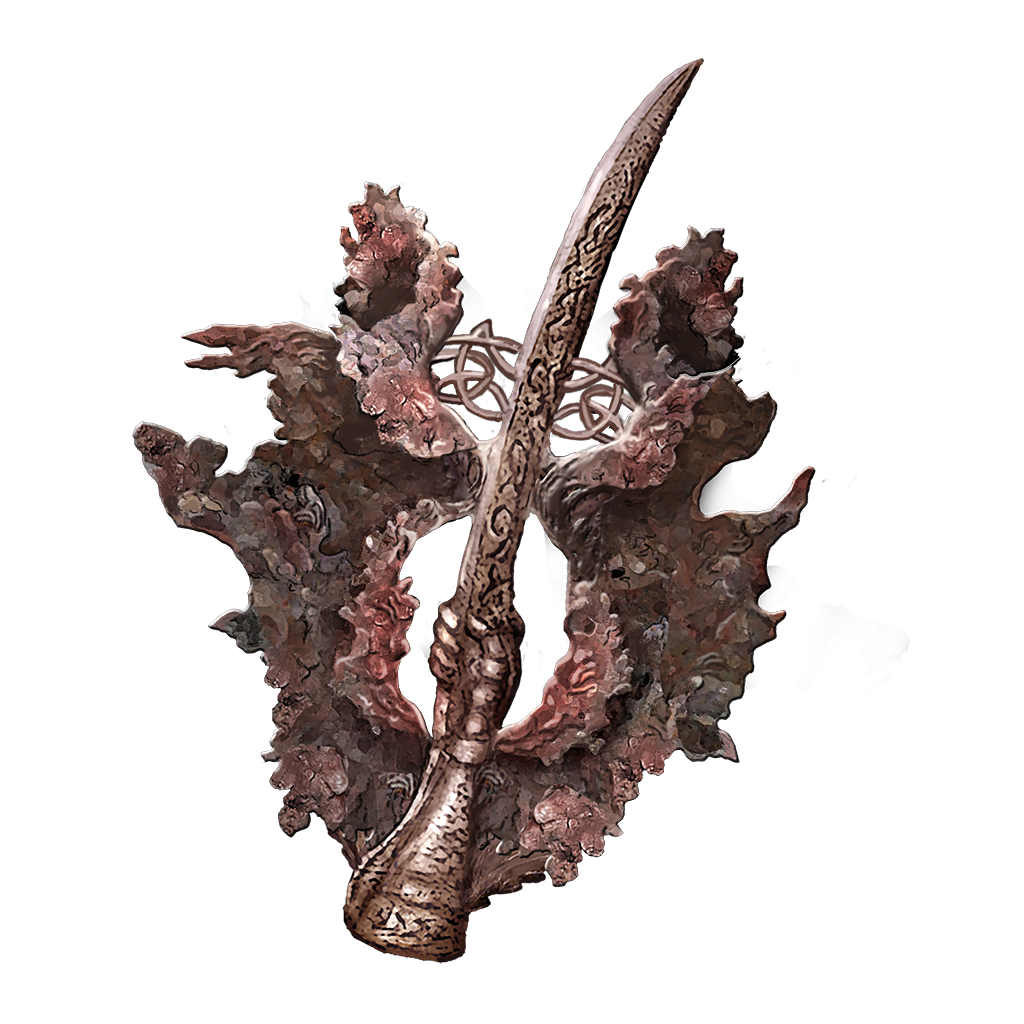 rotten winged sword insignia or prosthesis